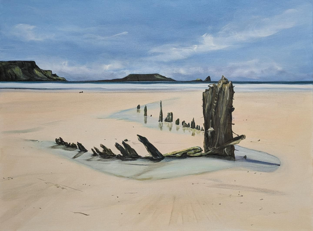 Wreck of the Helvetia, Rhossili 
