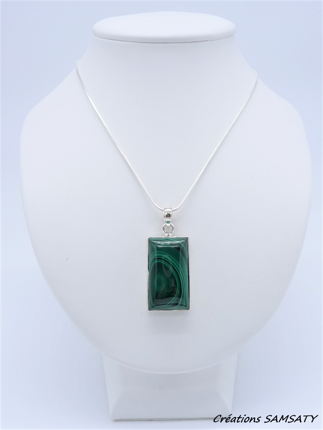 Pendentif en Malachite