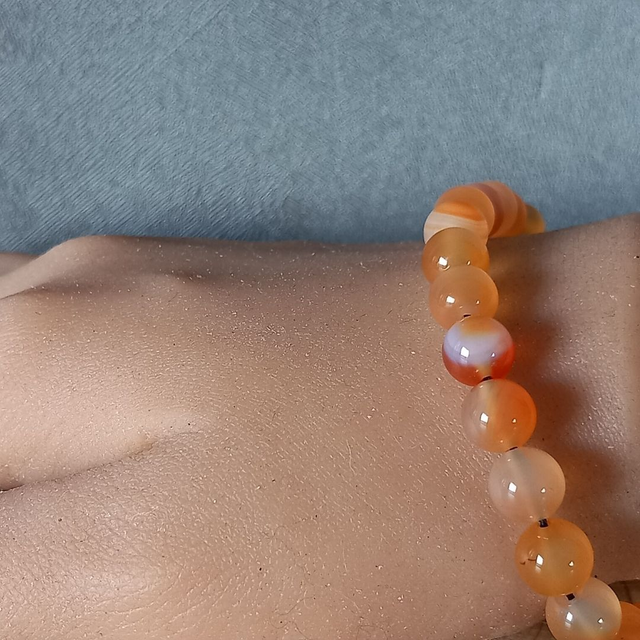 Bracelet ajustable en Cornaline