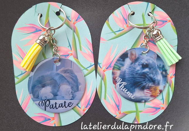 Porte-clés personnalisés ronds