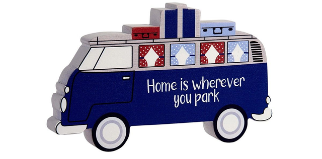 Campervan Block Sign - Life Is An Adventure
