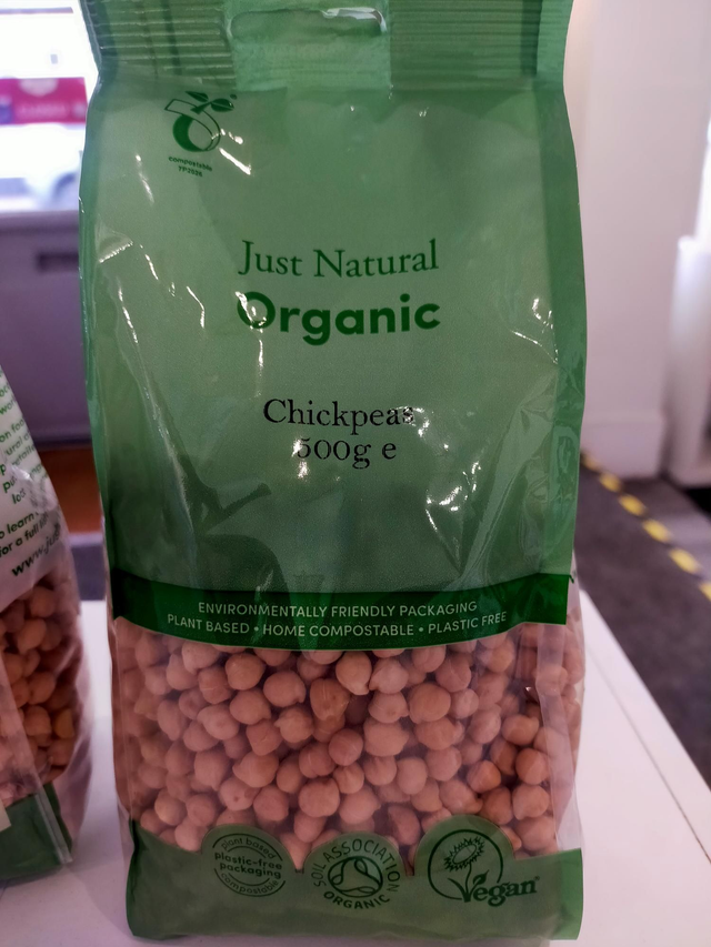 Organic chickpeas dried 500g 