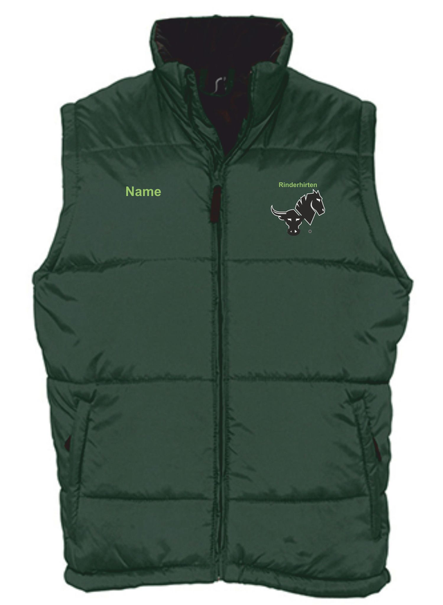 Bodywarmer bestickt mit Logo und Name
