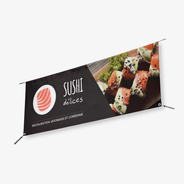 Bâches publicitaires 500 g/m² 100x76cm