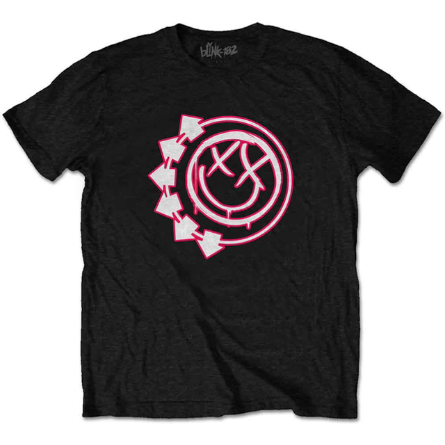 BLINK-182 UNISEX T-SHIRT: SIX ARROW SMILE