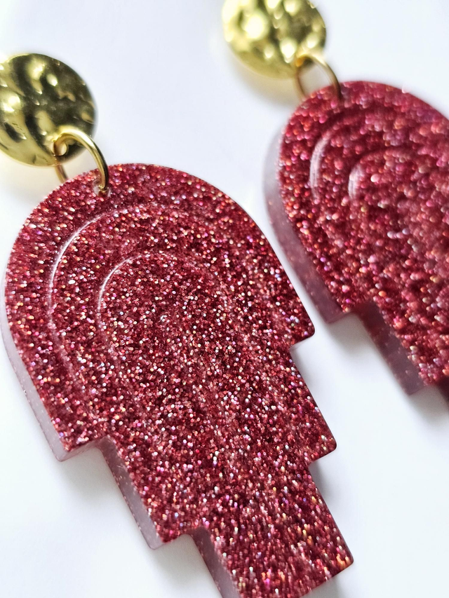 MIAMI rouge bordeaux à paillettes