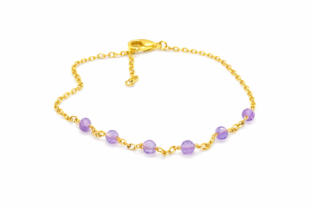 🌿 Bracelet “Lilas Doré”