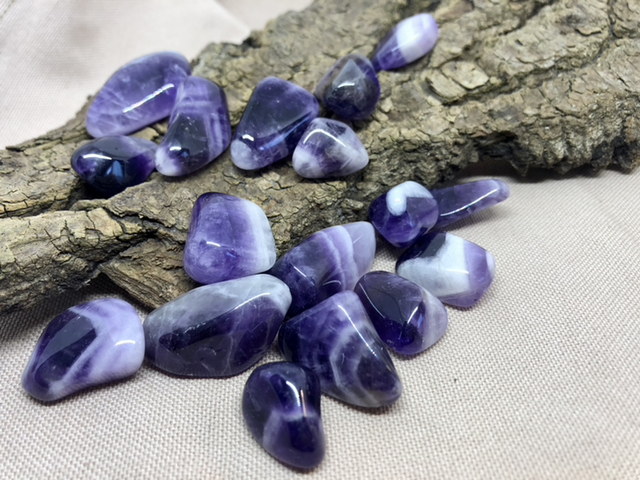 Pierre roulée Améthyste chevron A