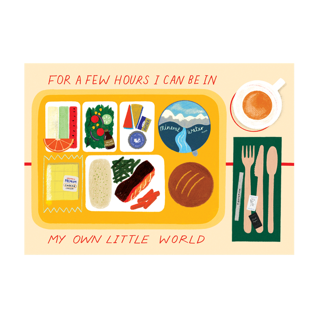 A3 Print - Airplane Food / In My Own World