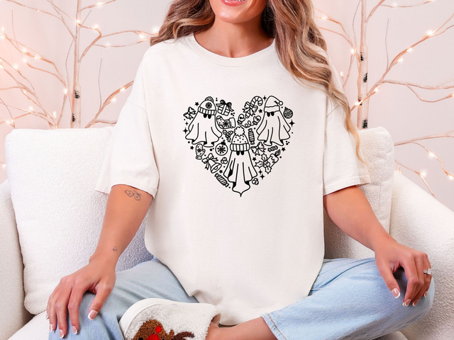 Christmas Ghost Heart