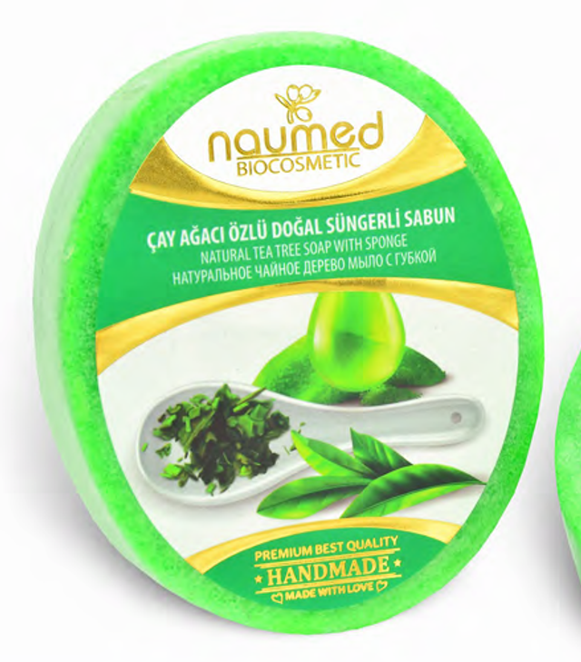 NAUMED Mydło w Gąbce z Ekstraktem z DRZEWA HERBACIANEGO 135g