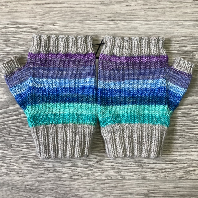Hand-Knit Fingerless Mitts