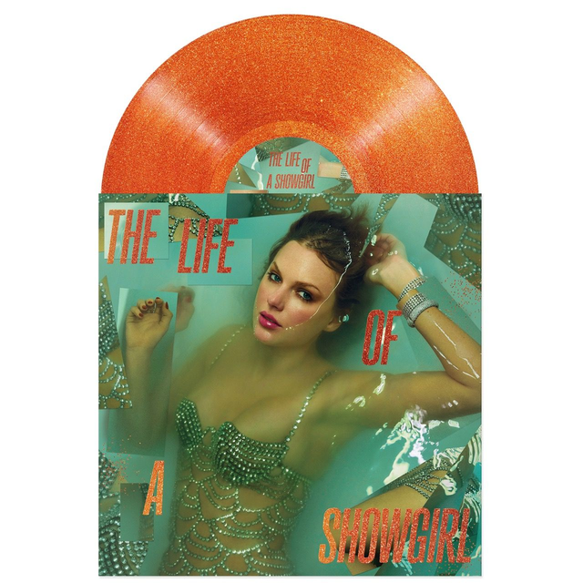 Taylor Swift - The Life of a Showgirl LP (Sweat and Vanilla Perfume Portofino Orange Glitter Vinyl)