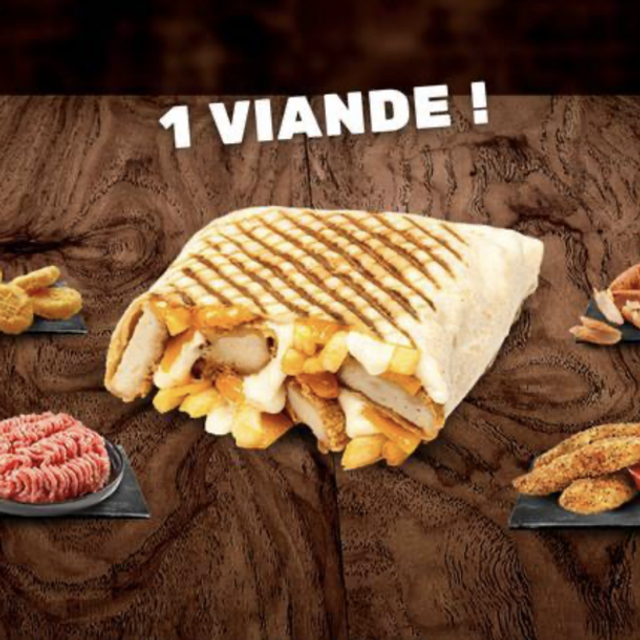 Tacos 1 viande frites