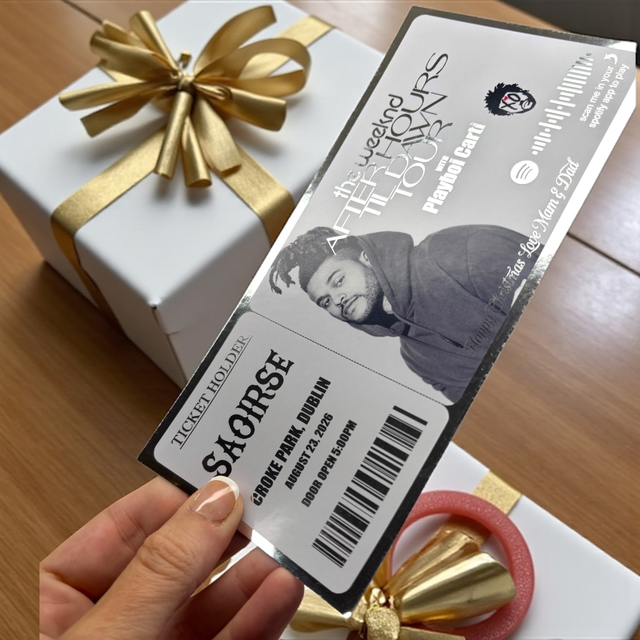 Any event design your own gift ticket