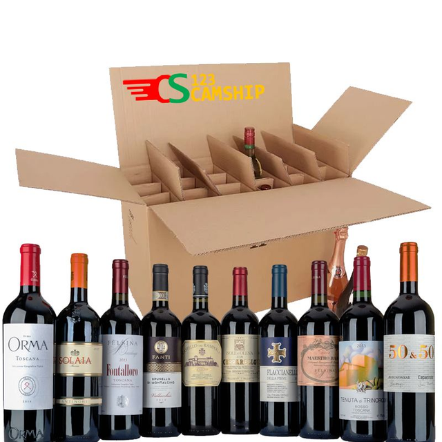 Flaschenversandkarton für Wein 18 Flaschen