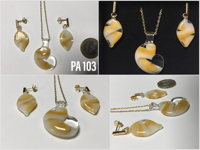 Parure pendentif et boucles d’oreilles réf PA 103