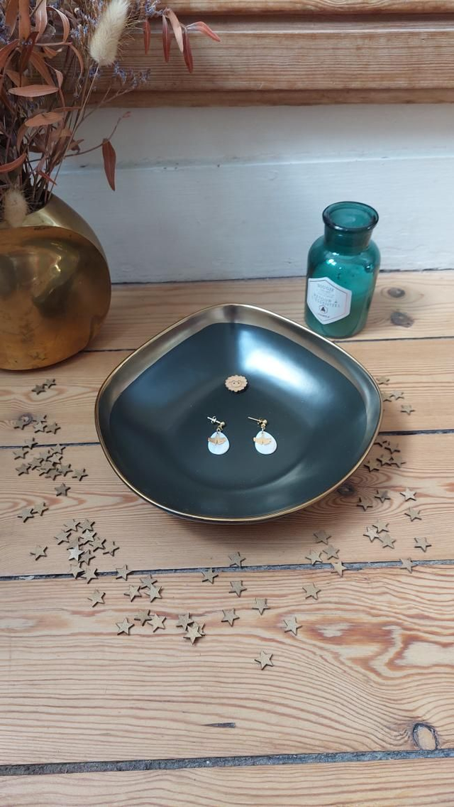 100% acier inox BO ginkgo nacre