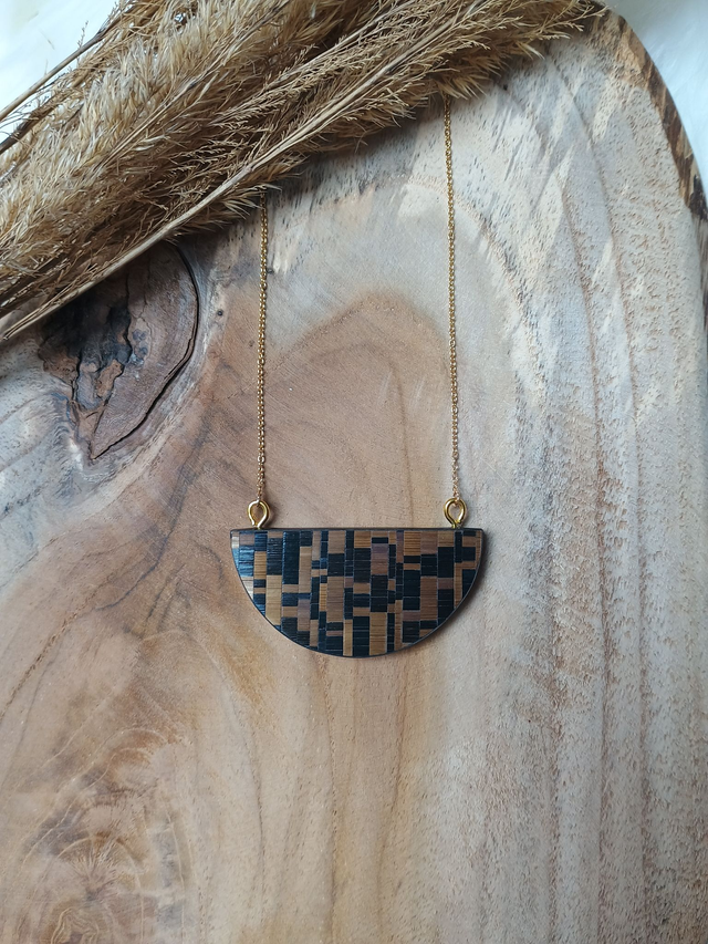 Collier DEMI-LUNE Mosaïque