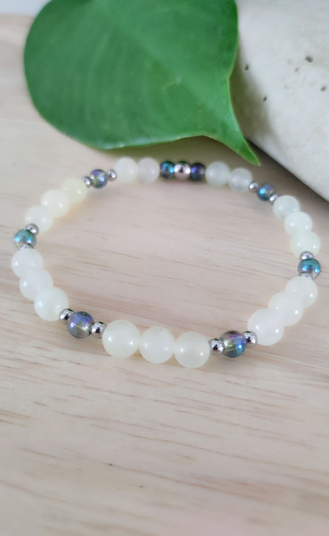 Bracelet "Harmonie et Paix" Jade vert