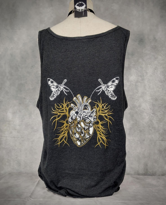 T-shirt Tank "Moro-Sphinx" Gris Asphalte