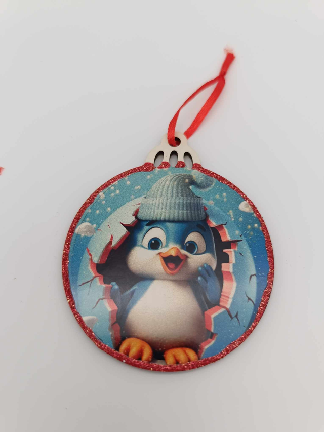 Suspension en bois sublimé pour sapin