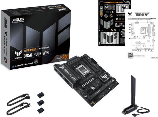 02.2.0108 – Scheda Madre ASUS TUF GAMING B850‑PLUS WIFI – ATX mid‑range nera con WiFi 7 per Ryzen 7000/8000/9000