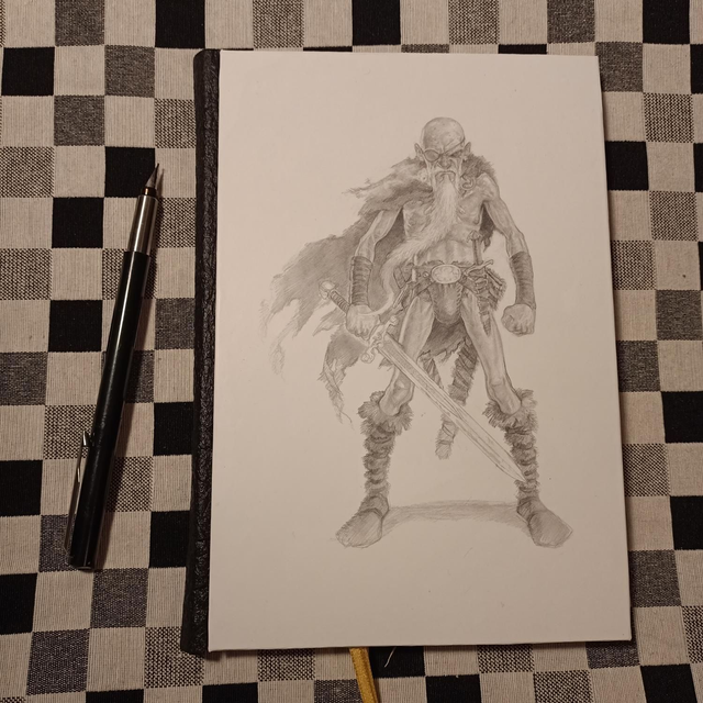 Discworld journal: Cohen the Barbarian - A5 blank notebook