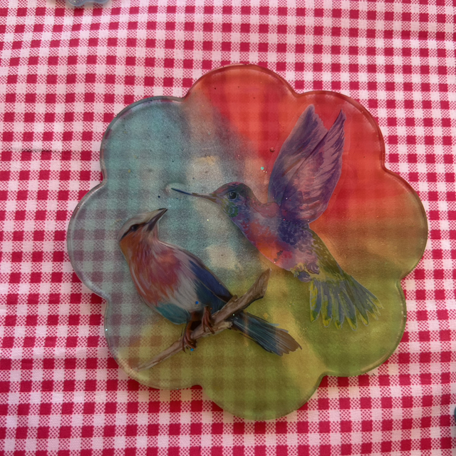 Posavasos grande Colibríes