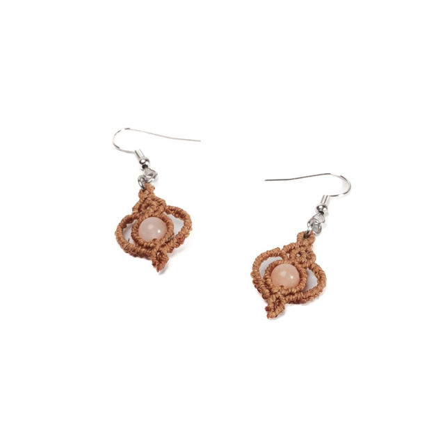 Boucles d’oreille Élégance Bohème - Micro macramé
