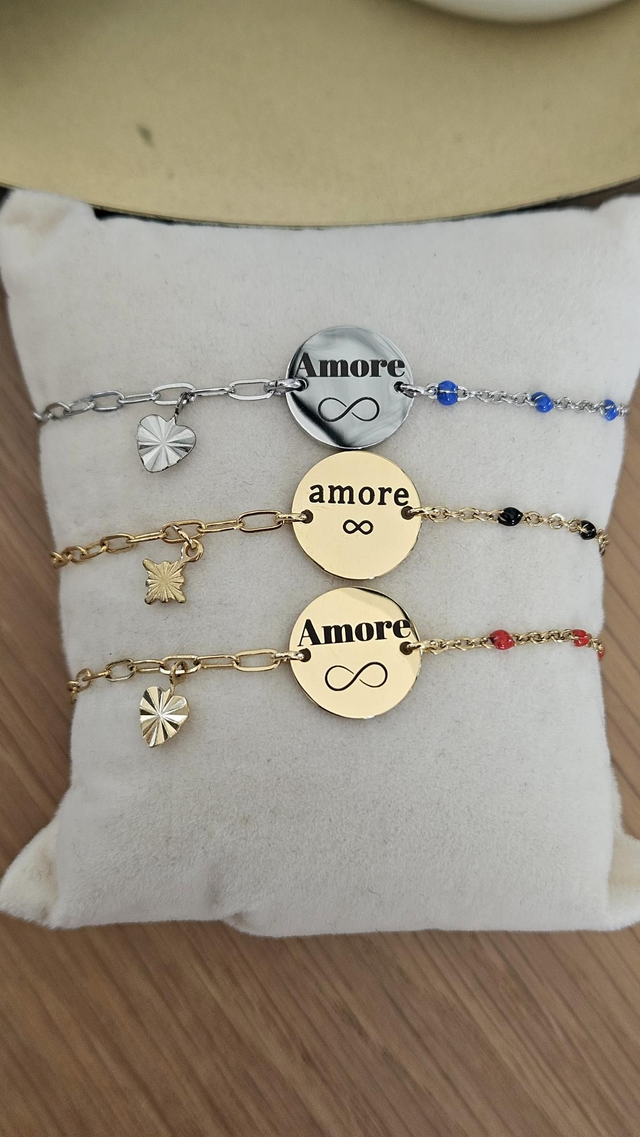 Bracelet chaîne &quot;amore&quot;