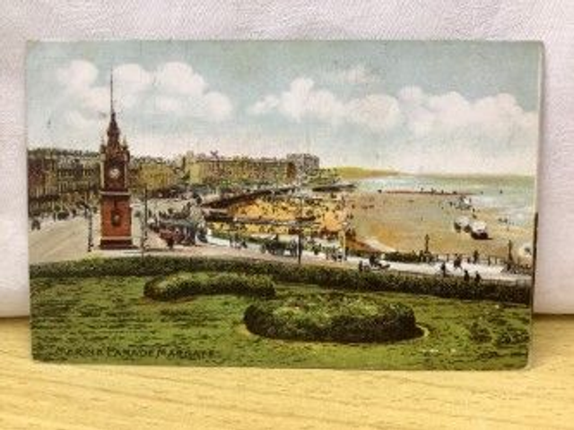 Marine Parade, Margate, Kent, S. Hildesheimer & Co. Ltd Posted 1908 Postcard. Our Ref no. R92 £2.25