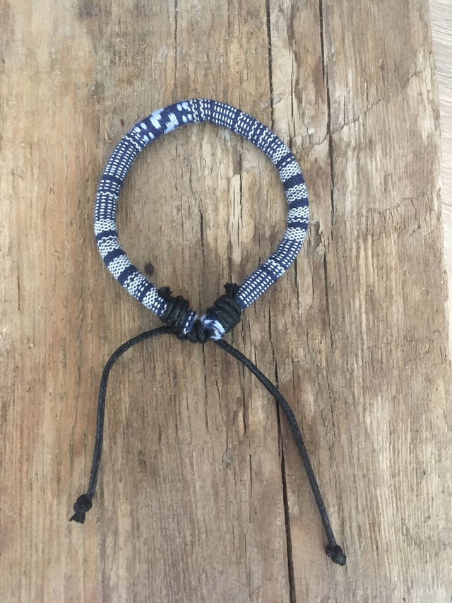 BRACELET ROND BLEU &amp; BLANC