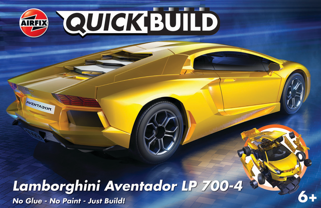 Airfix Quickbuild Lamborghini Aventador - Yellow