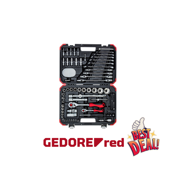  Steckschlüssel-Satz 1/4" + 1/2" 92-teilig R46003092 