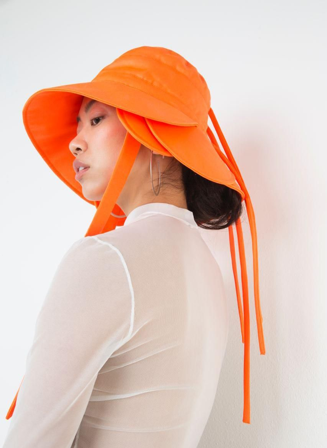 Unisex Orange Pedal Sun Hat