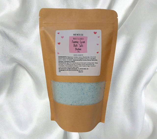 Foaming Epsom Bath Salts Bedtime