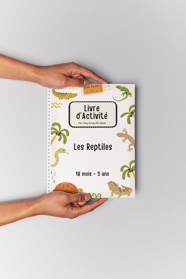 Livre d&#039;Activité - Les Reptiles - 18 mois à 3 ans