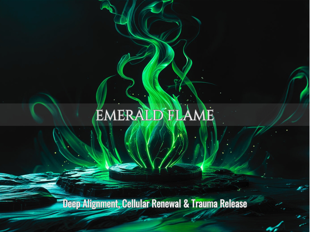 Emerald Flame | Deep Alignment, Cellular Renewal &amp; Trauma Release | Same Day Delivery