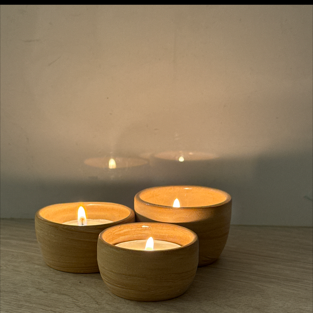 Photophore bougies chauffe plat 