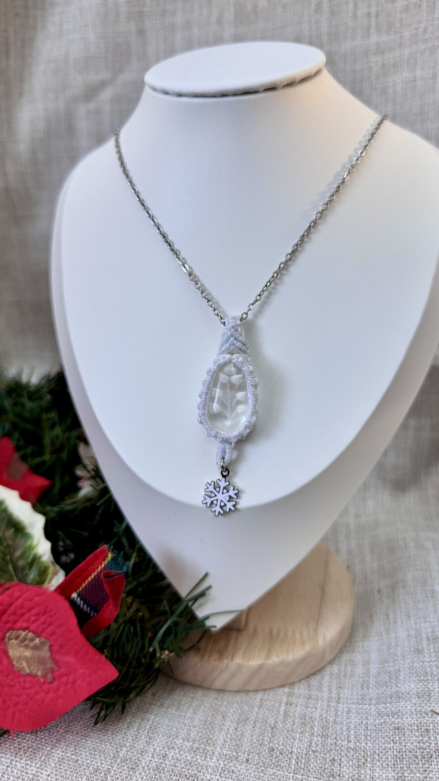 Pendentif &amp; Flocon Neige Givrée
