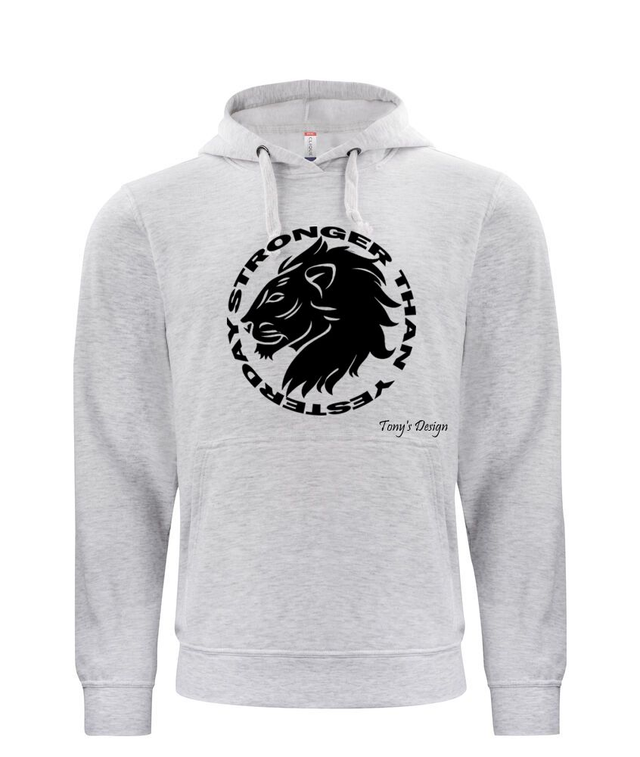 Stronger than yesterday -huppari, vaalea