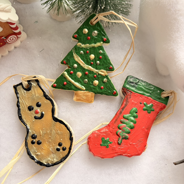 Atelier Décoration palet à suspendre Noël