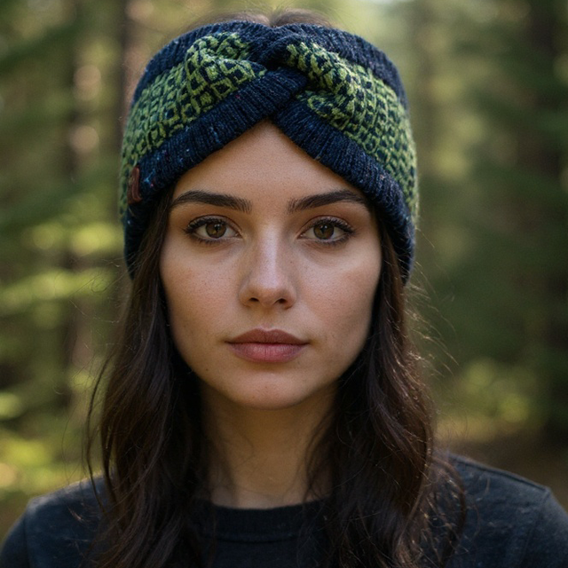 Soft Merino Wool Handmade Headband (Colour: Jolly Rancher)
