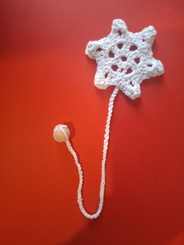 Marque page flocon de neige
