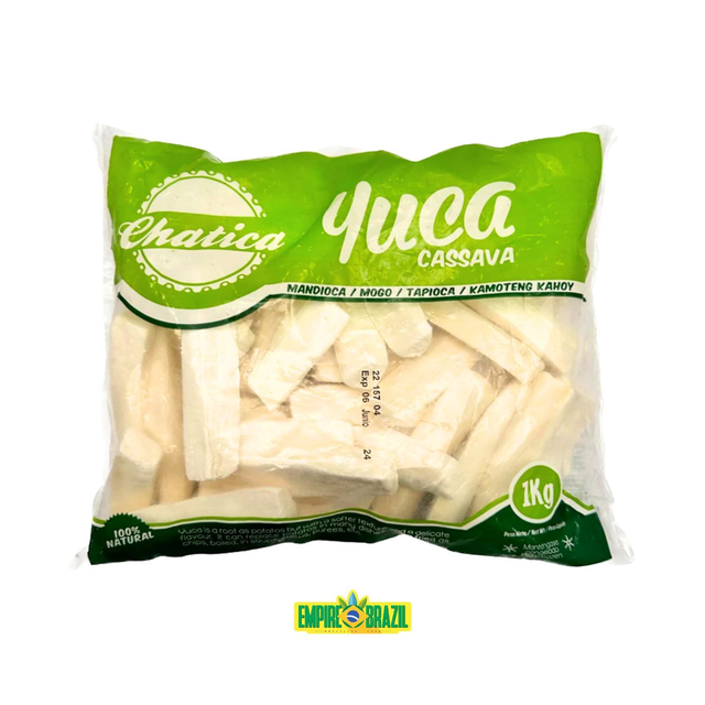 Mandioca Congelada Fatiada / Frozen Cassava Sliced YUCA 1KG