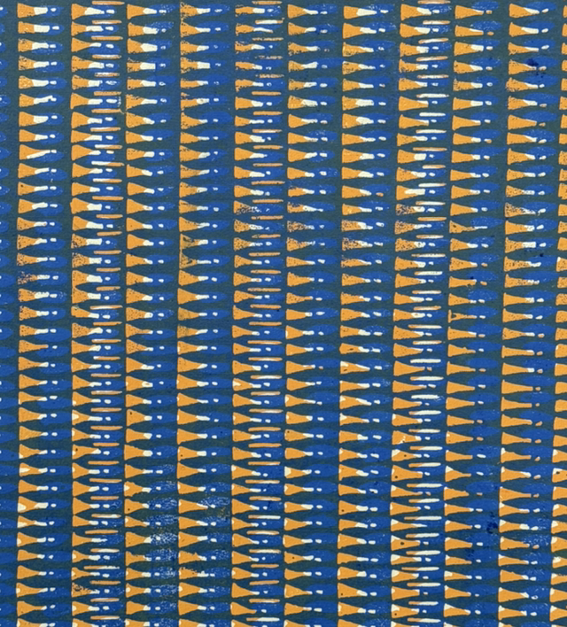 Marrakesh oranjegeel blauw 