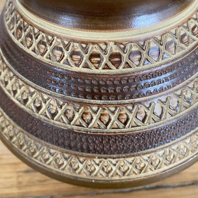 Vase en céramique Kaki West Germany