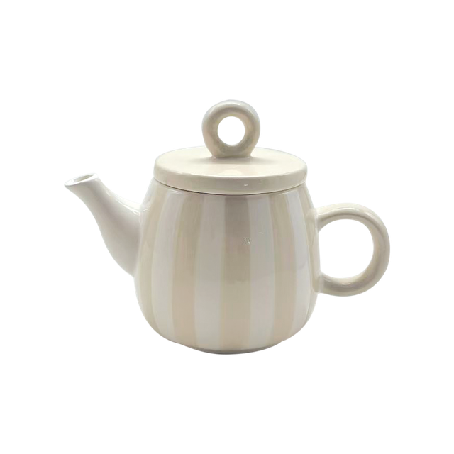 Théière rayure sable