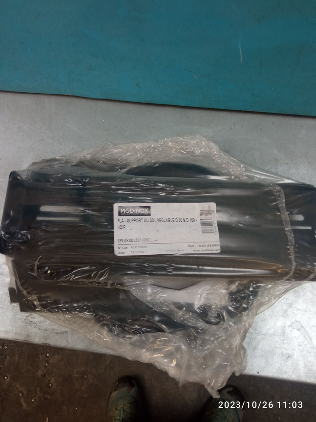 PLA - Support au sol réglable NOIR - 2PLASSOL80100NO 